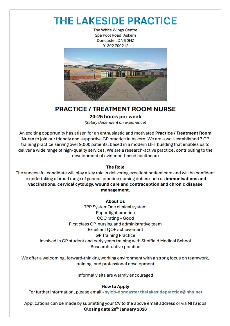 Practice / Treatment Room Nurse